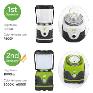 LE 1000LM Battery Powered LED Camping Lantern