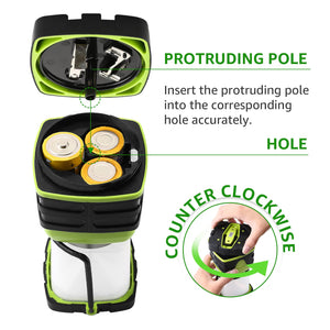 LE 1000LM Battery Powered LED Camping Lantern