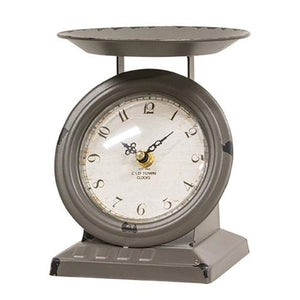 Vintage Dark Gray Old Town Scale Clock